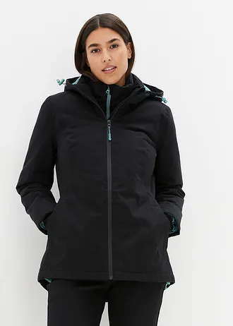 Parka imperméable, style 2 en 1 • noir • Boutique bonprix