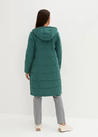 Těhotenský a nosicí kabát 3 v 1 s prošíváním, recyklovaný polyester, barva: matně zelená