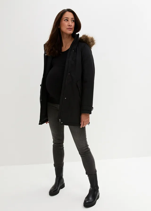 Veste de grossesse 3-en-1 avec fonction de portage, Couleur: noir