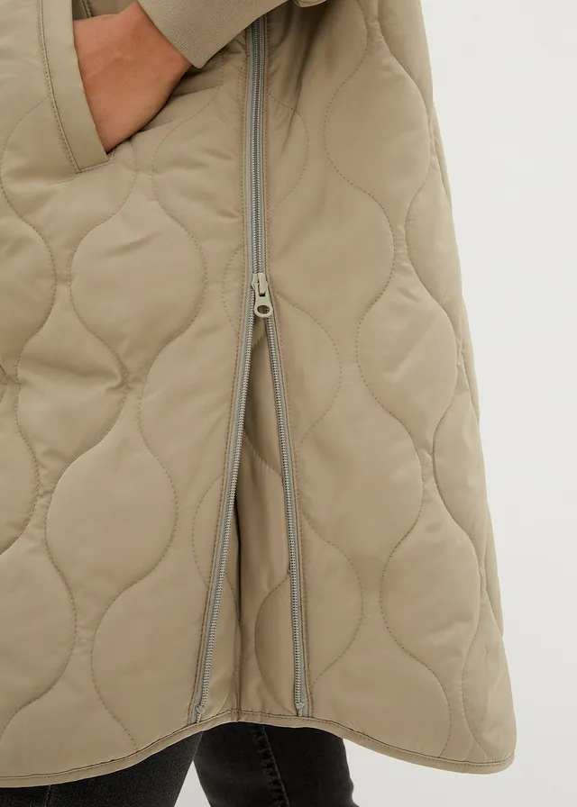 Materský prešívaný kabát 3v1/na nosenie detí • new khaki • obchod bonprix