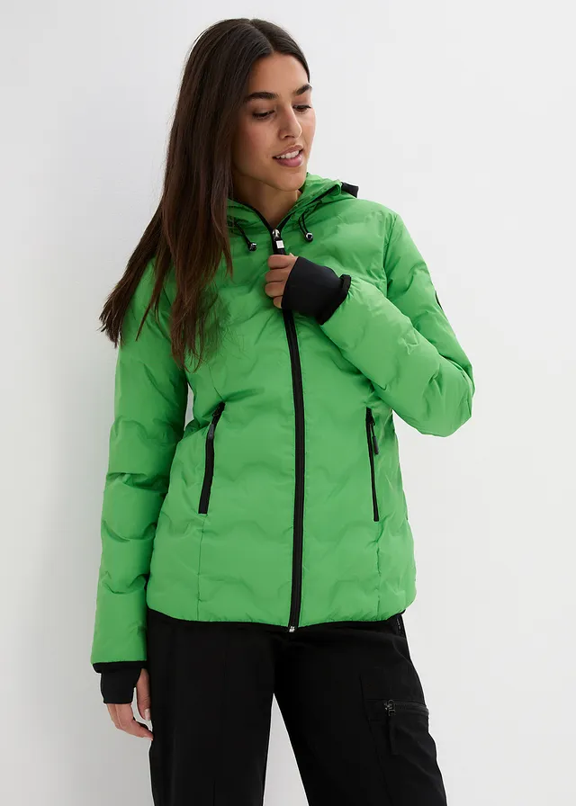 Doudoune courte, ultra légère et déperlante, Couleur: vert mousse mat