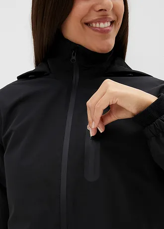 Ultra lehounká bunda do deště • černá • bonprix obchod