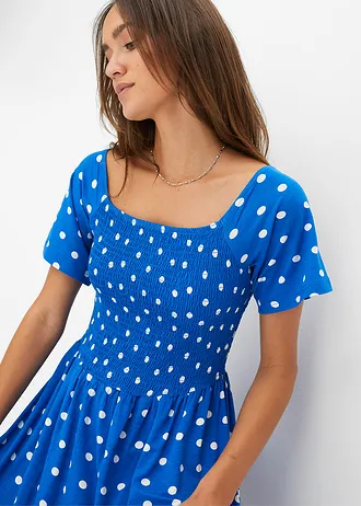 Robe longue en viscose • bleu pois • Boutique bonprix