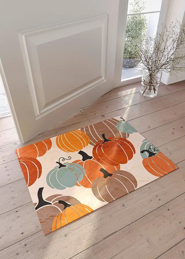 Paillasson motif citrouilles, Couleur: multicolore