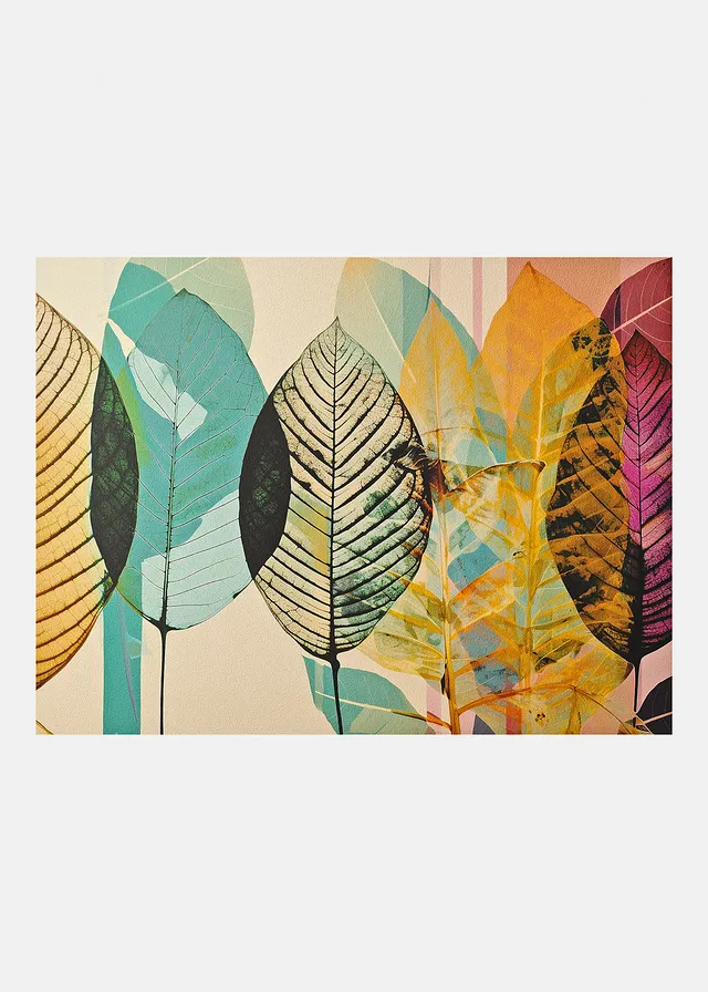 Paillasson à motif automnal moderne, Couleur: multicolore