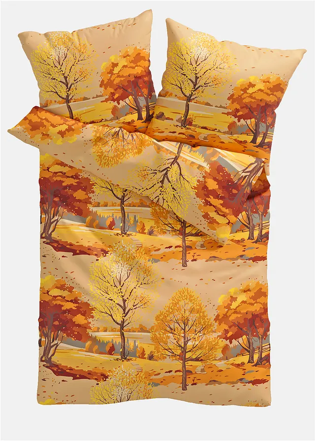 Lenjerie de pat cu design autumnal