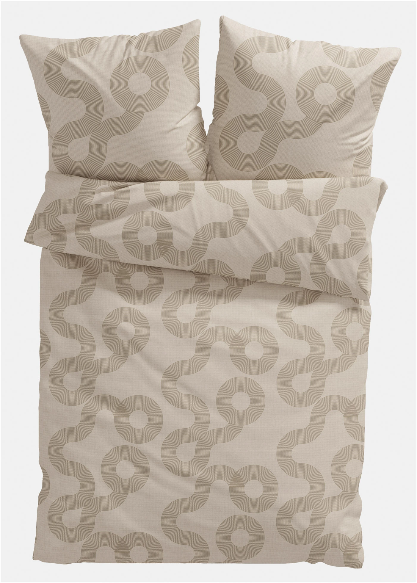 Dekbedovertrek in een katoenmix • beige • bonprix online shop