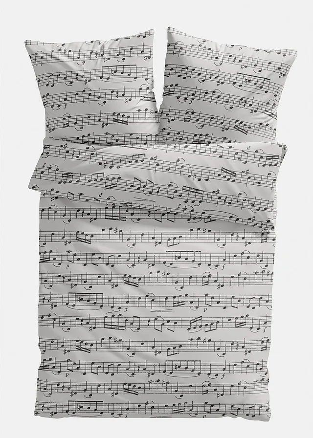 Lenjerie de pat cu note muzicale