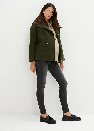 Těhotenské jeggings s bavlnou (2 ks), Skinny • modrá stone + černá stone • bonprix obchod