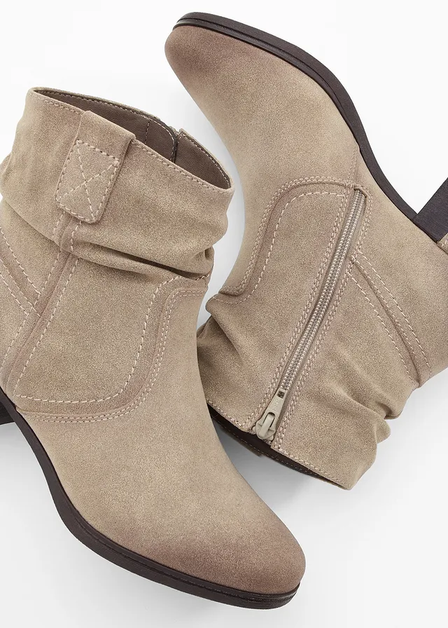 Jana cowboylaarsjes in comfortabele wijdte • taupe • product-page.page-title-suffix