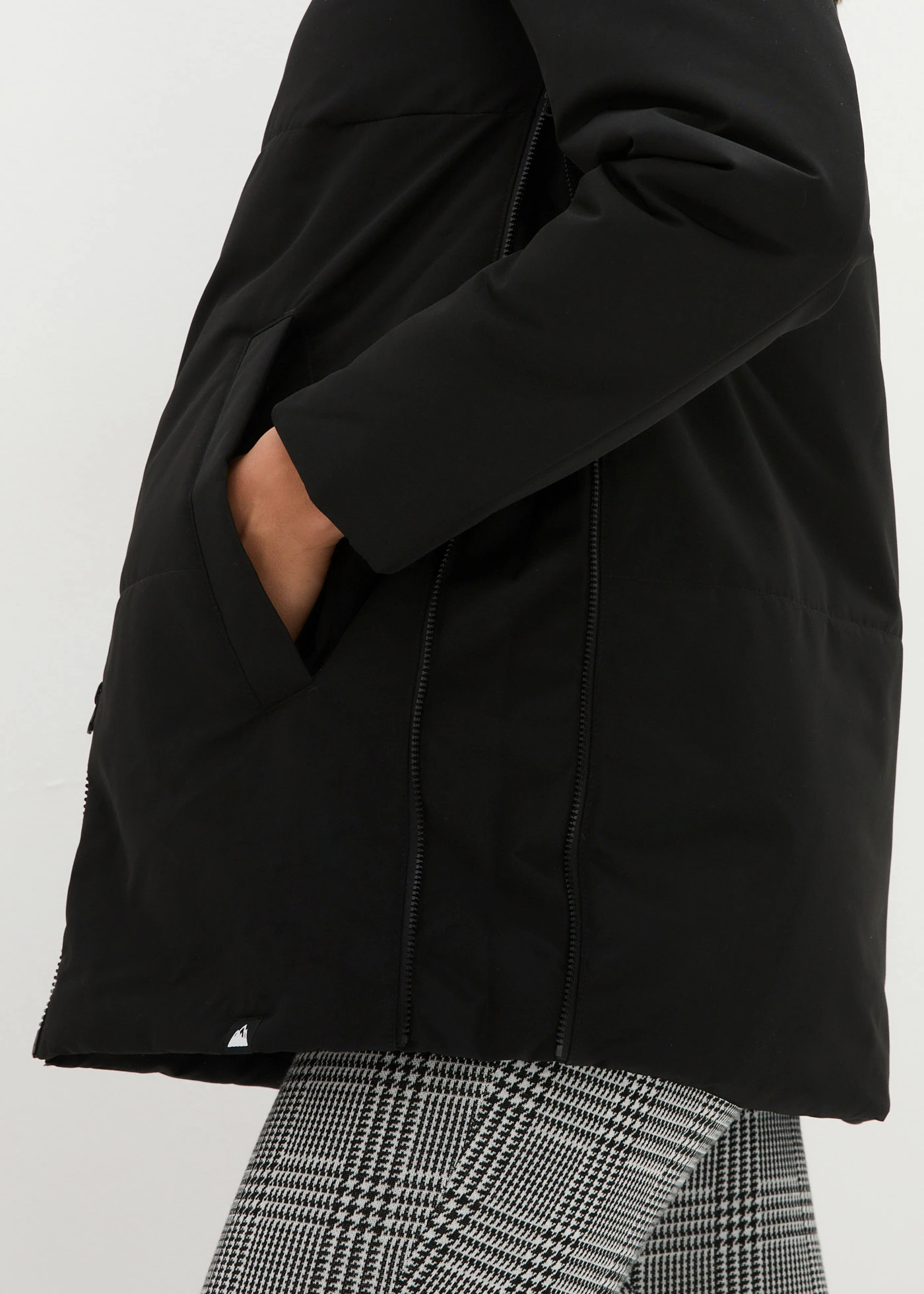 Geacă ușor vătuită pentru gravide, cu inserție de purtare, 3 în 1 • negru • magazin bonprix