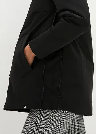 Veste de grossesse technique avec fonction de portage, légèrement rembourrée • noir • Boutique bonprix