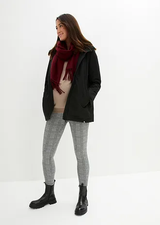 Veste de grossesse technique avec fonction de portage, légèrement rembourrée • noir • Boutique bonprix