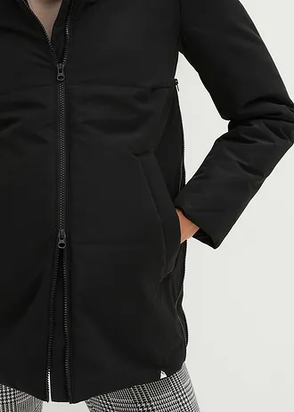 Veste de grossesse technique avec fonction de portage, légèrement rembourrée • noir • Boutique bonprix