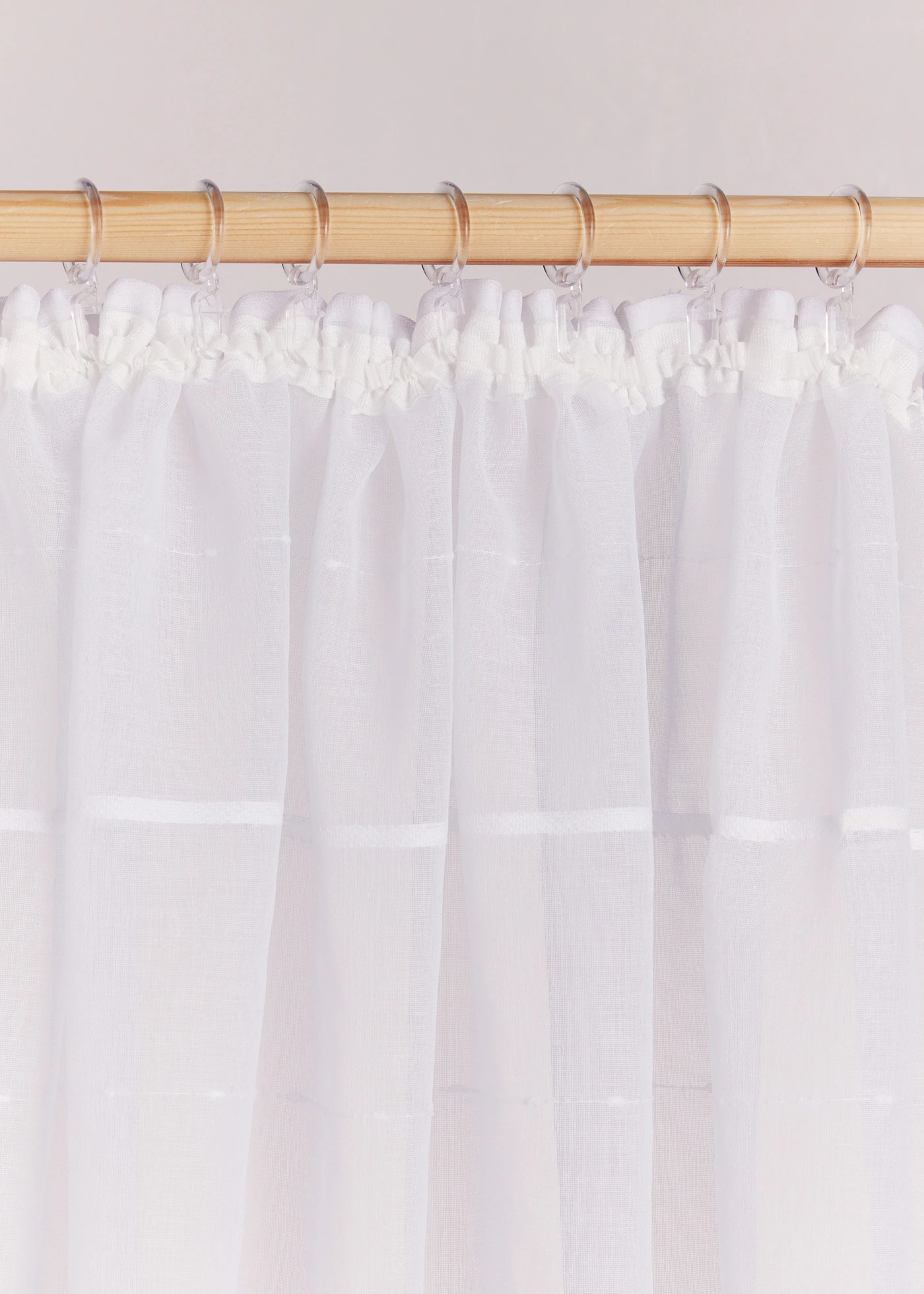 Voilage à rayures en 3D (1 pce) • blanc • Boutique bonprix