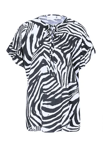 Losjes vallende tuniek van viscose