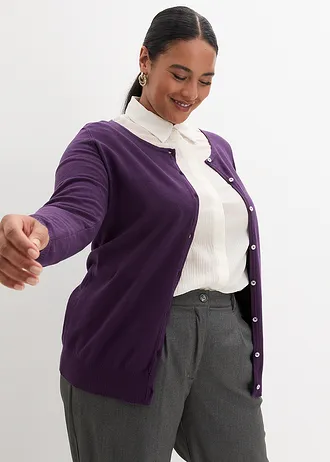 Gilet en maille, Couleur: violet foncé