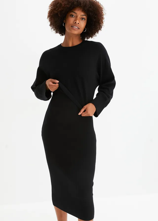 Gebreide jurk en shirt (2-dlg. set)