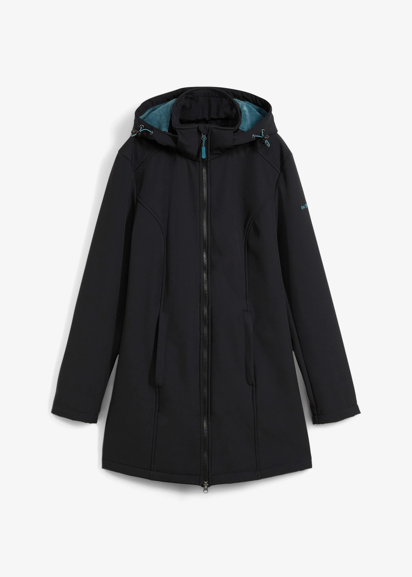 Parka déperlante en softshell avec doublure polaire douillette • noir • Boutique bonprix