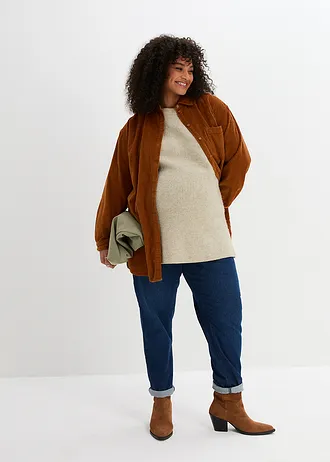 Teplý těhotenský/kojicí svetr 2 v 1, barva: nová khaki