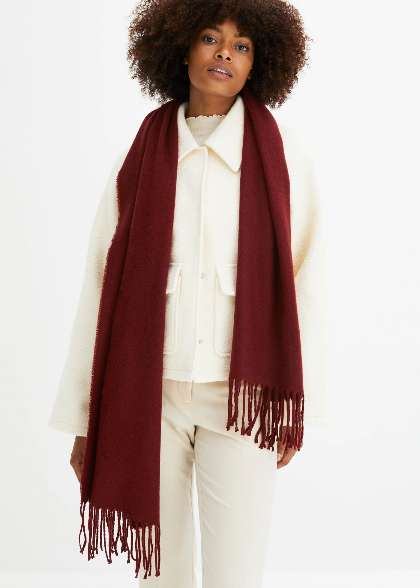 Šála • rubínově červená • bonprix obchod