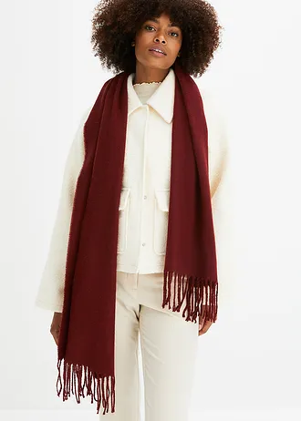 Šála, barva: rubínově červená