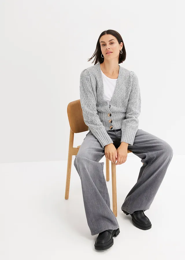 Gilet en fine maille • gris clair chiné • product-page.page-title-suffix