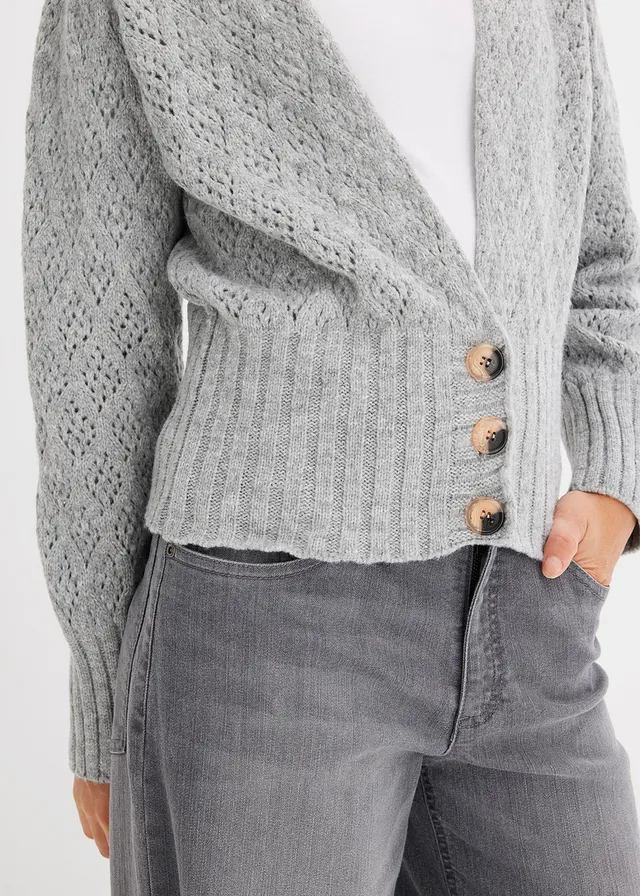 Gilet en fine maille • gris clair chiné • product-page.page-title-suffix