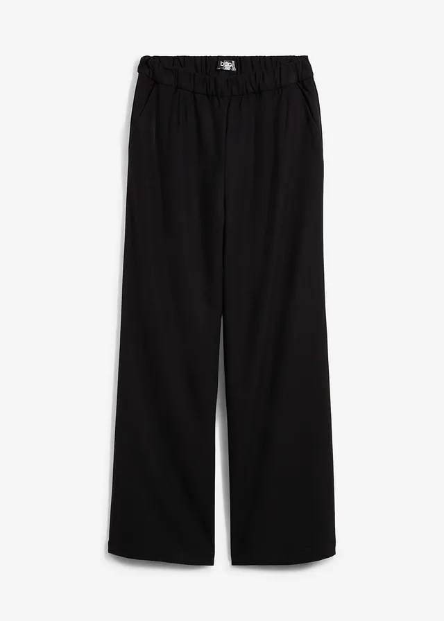 Pantaloni Marlene cu aspect de lână