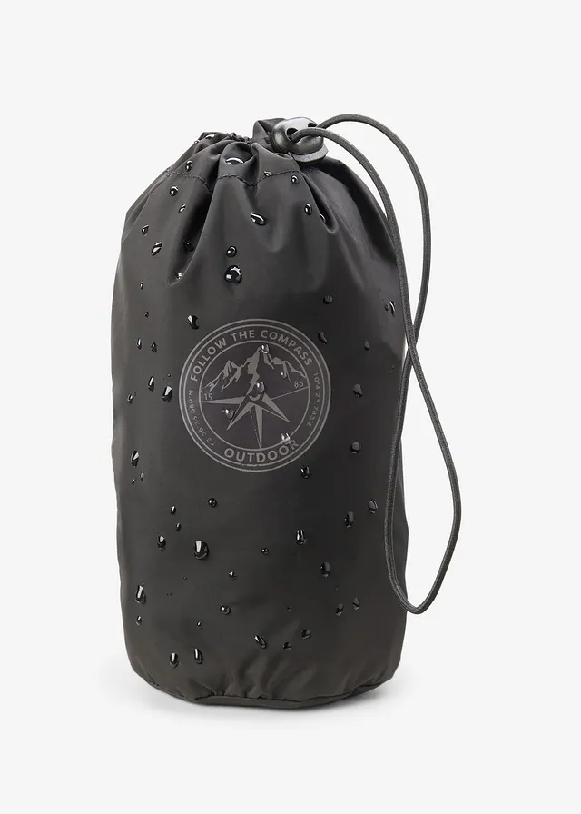 Ultralichte instap regenbroek met ritssluiting opzij, waterdicht • zwart • product-page.page-title-suffix