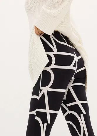 Legíny s potiskem • černo-bílá s potiskem • bonprix obchod