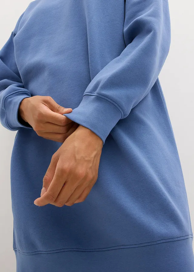 Robe oversize en molleton • bleu jean • product-page.page-title-suffix