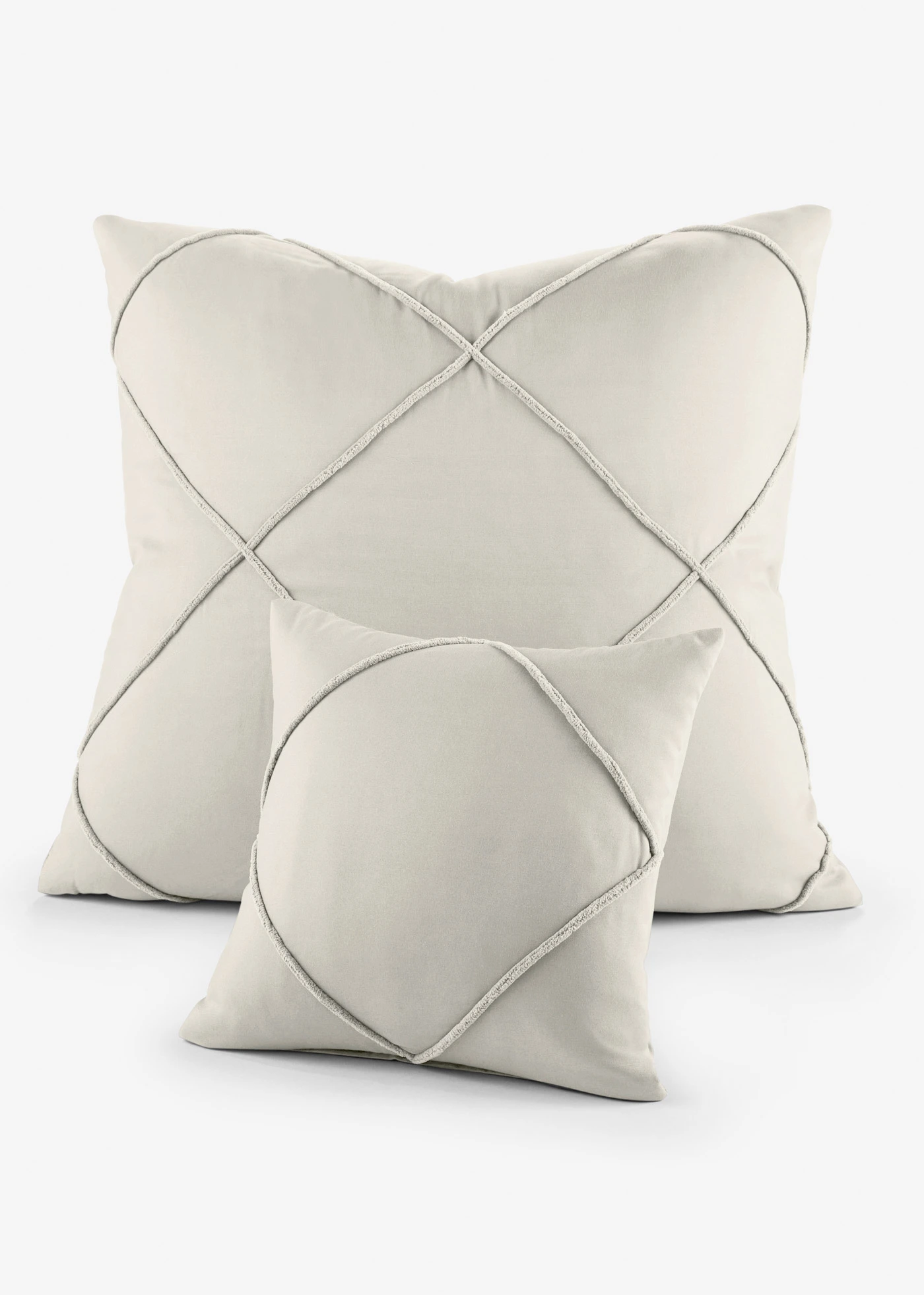 Lot de 2 housses de coussin à rectangles • beige • Boutique bonprix