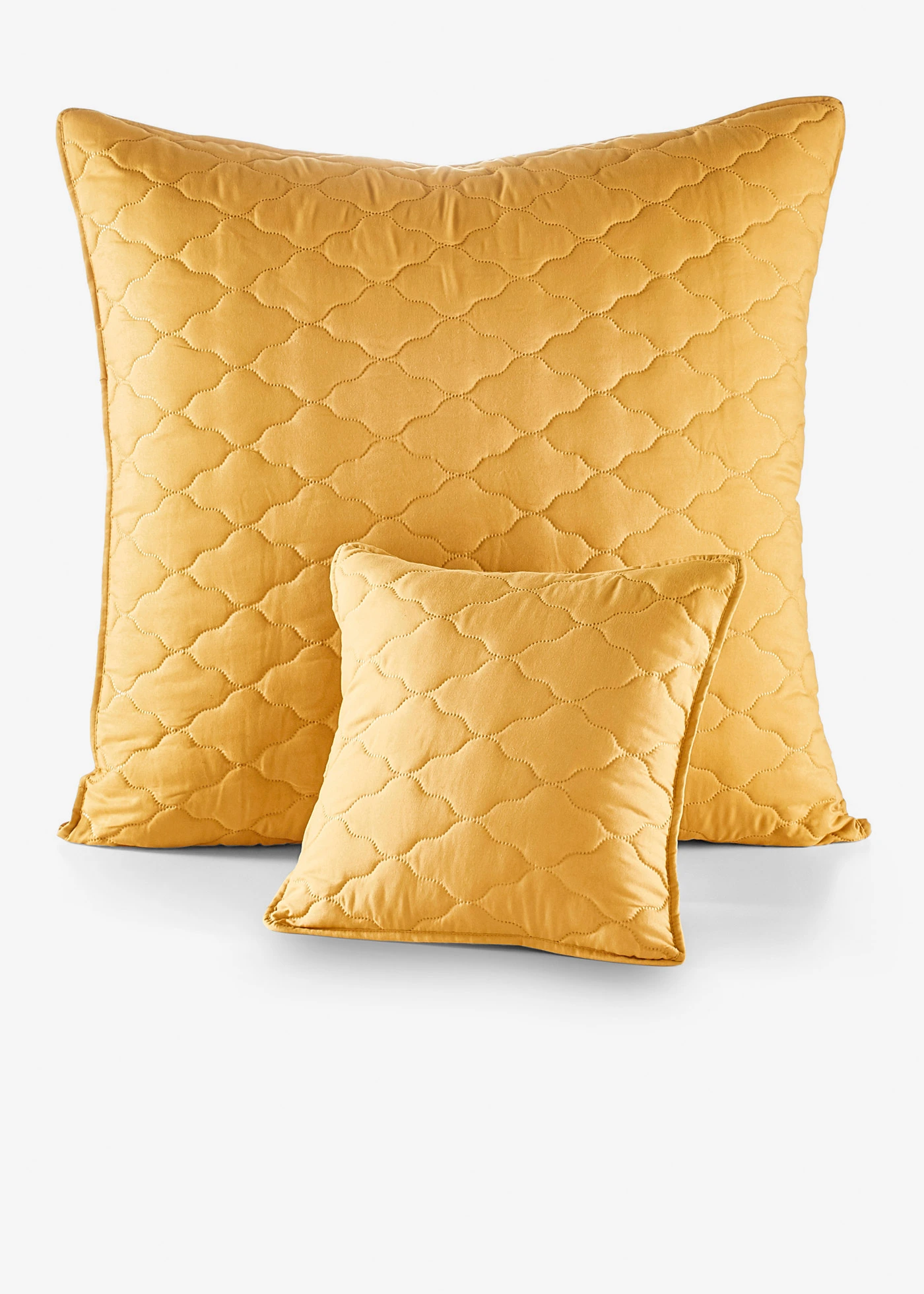 Lot de 2 housses de coussin matelassées • jaune moutarde • Boutique bonprix