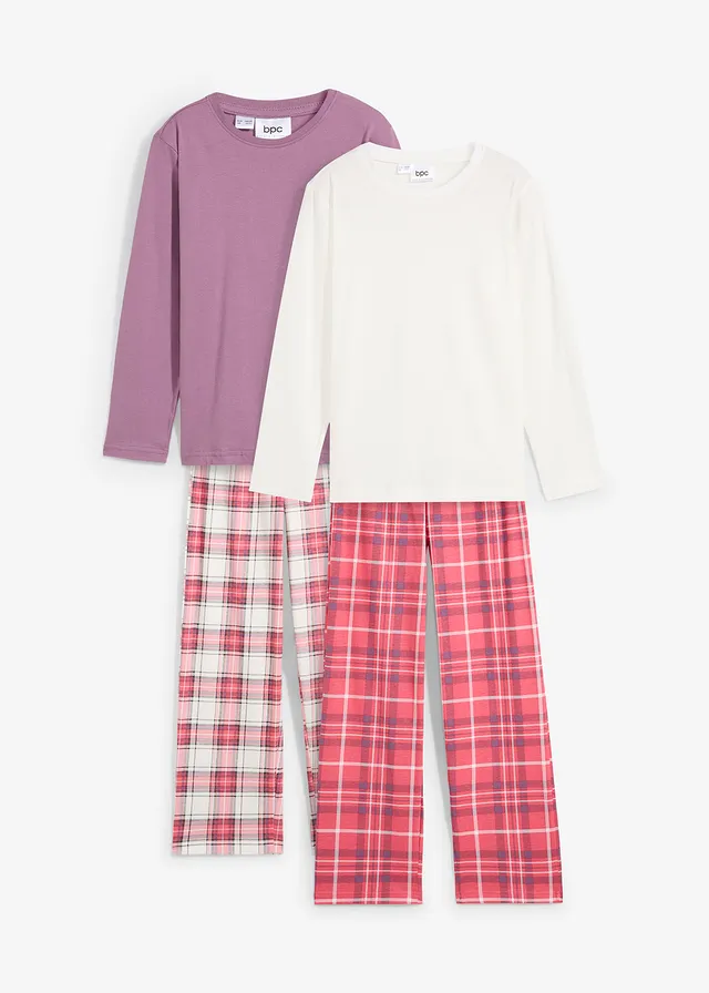 Pijama fete cu bumbac bio (set/2costume)