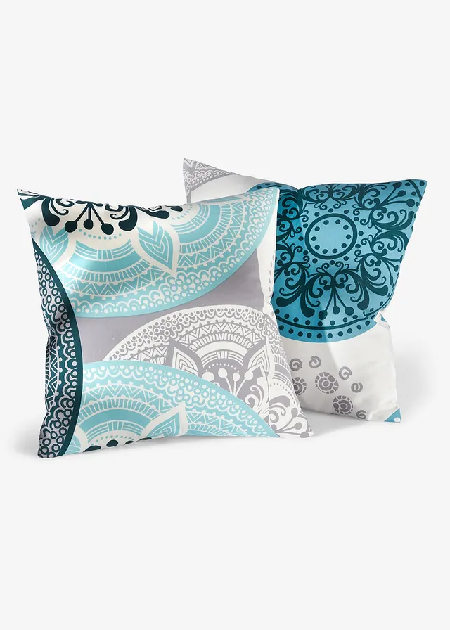 Față de pernă cu ornamente (set/2 buc.)