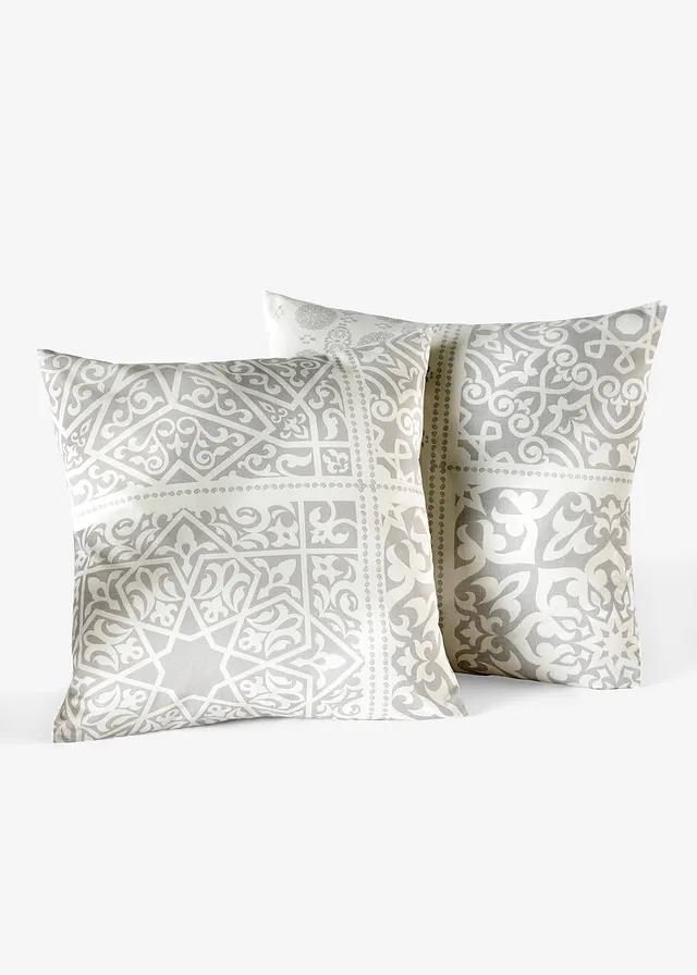 Lot de 2 housses de coussin à ornements