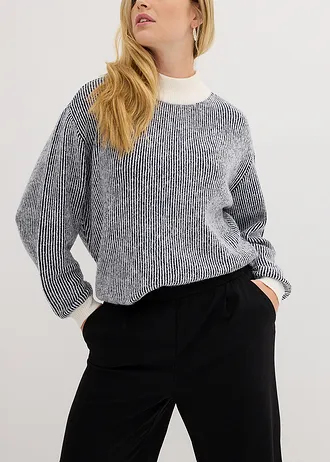 Pantalon large à pinces • noir • Boutique bonprix