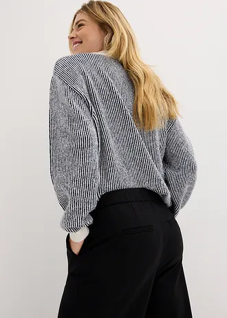 Pantalon large à pinces • noir • Boutique bonprix