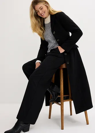 Pantalon large à pinces • noir • Boutique bonprix