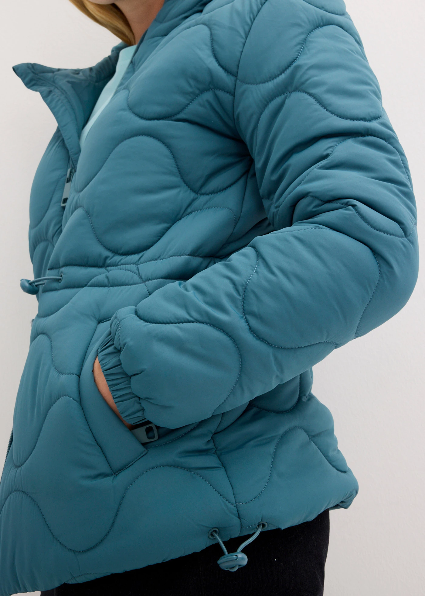 Prošívaná bunda • matně petrolejová • bonprix obchod