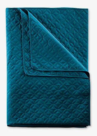 Přehoz na postel s prošíváním • petrolejová • bonprix obchod