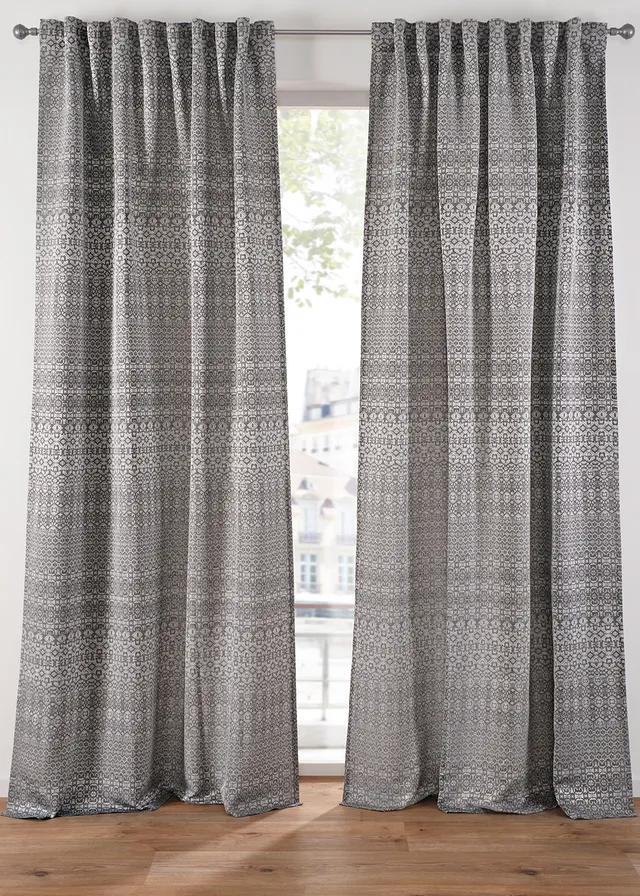 Draperie jacquard cu model grafic