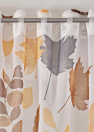 Voilage (1 pce) • sable-marron-gris floral • Boutique bonprix