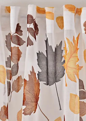 Voilage (1 pce) • sable-marron-gris floral • Boutique bonprix