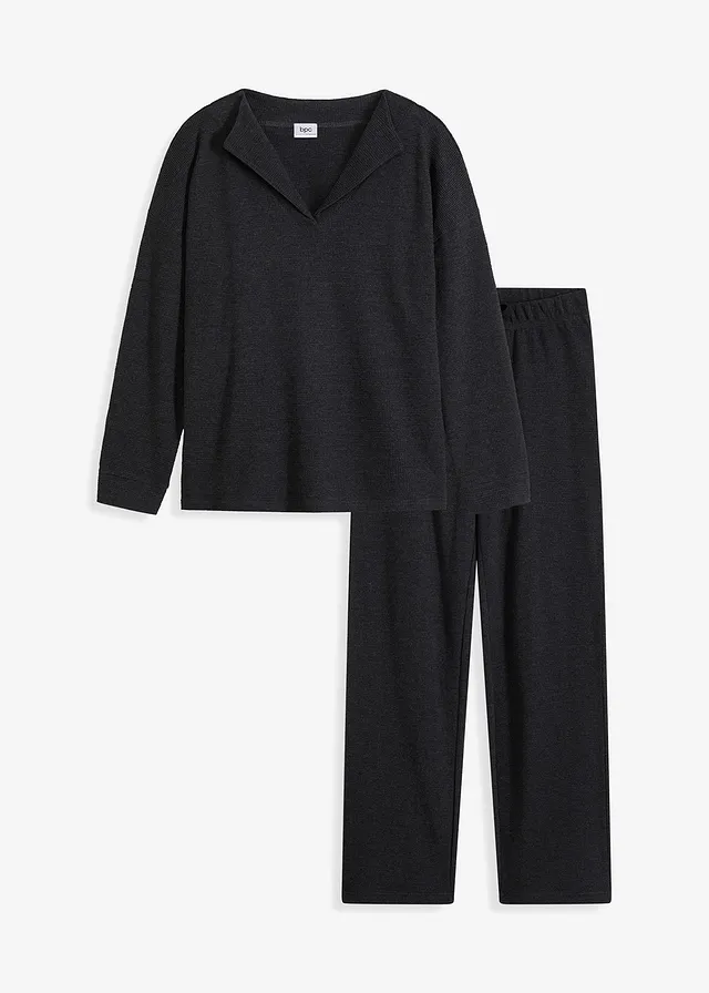 Pijama din jerse moale cu structură