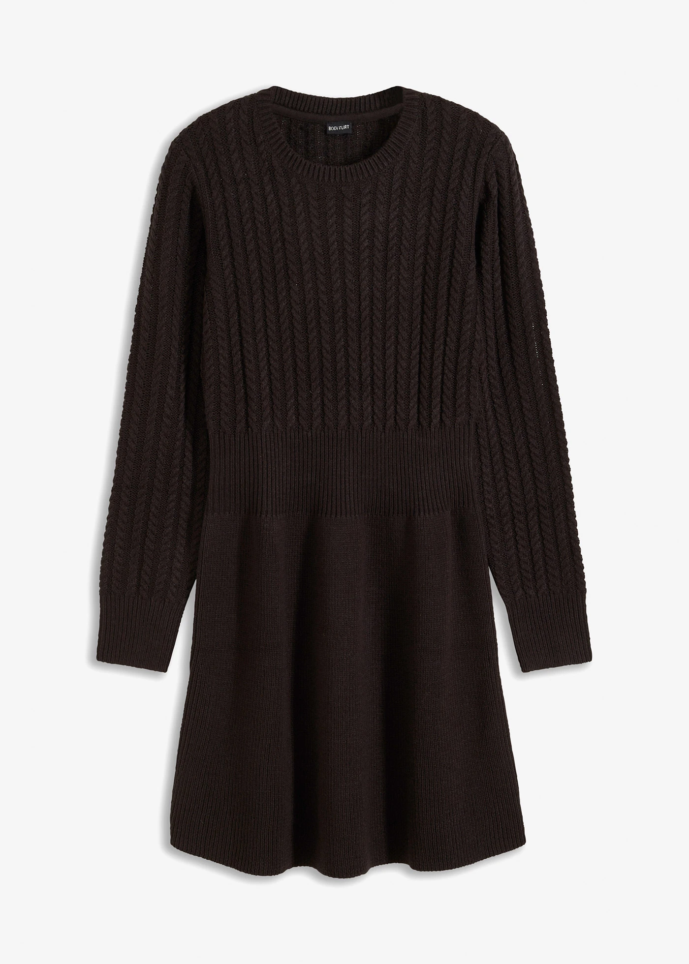 Gebreide jurk • zwart • bonprix online shop