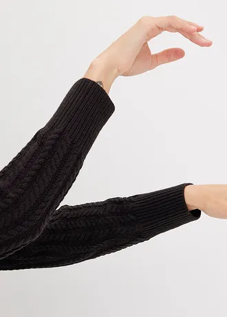 Robe en maille • noir • Boutique bonprix