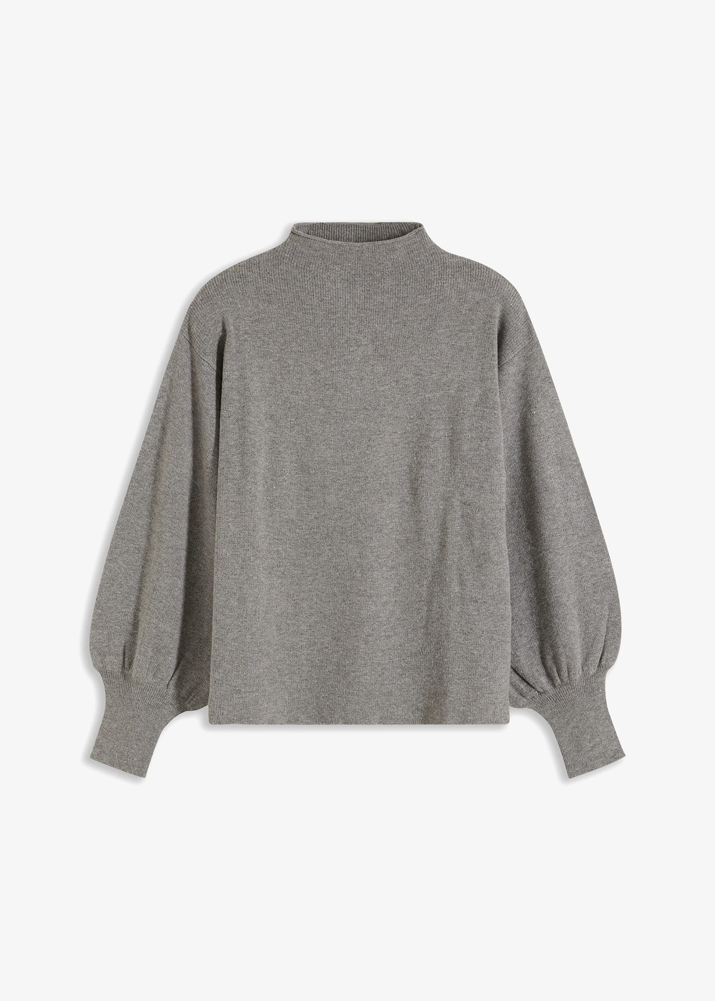 Oversize svetr z viskózové směsi • šedý melír • bonprix obchod