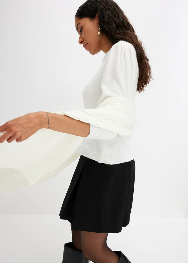 Minirok met plissé • zwart • product-page.page-title-suffix